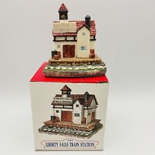 The Americana Collection Liberty Falls Train Station AH21 1993 Vintage With Box picture