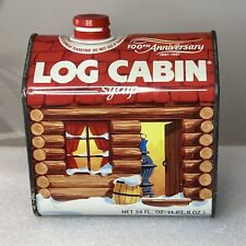Vintage Log Cabin Syrup 100th Anniversary Cabin Tin General Foods 1887-1987 picture