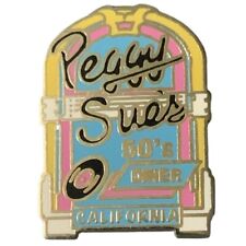 Vintage Peggy Sue's 50's Diner California Jukebox Travel Souvenir Pin picture