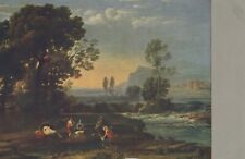Landscape with the Flight into Egypt Claude Lorrain Divided Back VTG Post Card picture
