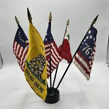 Small American Flag 1876 Don’t Tread On Me Lebanon Stand Holder picture
