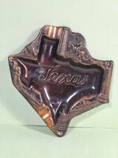 Vintage Copper Texas Shaped Ashtray picture