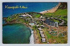 Maui HI-Hawaii, Aerial View Of Kaanapali Resort, Antique, Vintage Postcard picture
