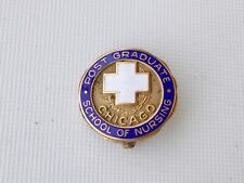 vintage chicago post graduate school of nursing pin 3/4 inch picture