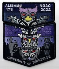 Boy Scout OA 179 Alibamu Lodge 2022 NOAC Flap Set Purple picture