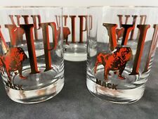 Vintage Mack Truck VIP Whiskey Cocktail Low ball Glasses Lot of 5 picture