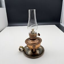 Vintage Mini Swivel Oil Lamp Copper 7.25
