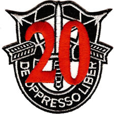 20th Special Forces Group Crest Red 20 Patch picture