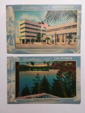 Postcard (2): Lake Arrowhead & Station KNX Greetings From Hollywood California  picture