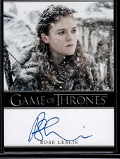 Rittenhouse Game of Thrones Art & Images Rose Leslie BORDERED AUTO signed picture