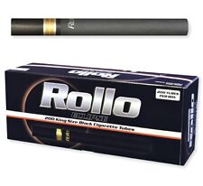 New Rollo Black Color Eclipse Cigarette Tubes King Size 84mm - 200 Tubes per Box picture