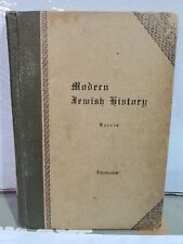 Modern Jewish History Maurice H. Harris 1910 First Edition Bloch Publishing HC picture
