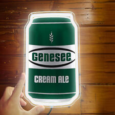 Genesee Cream Ale Can Neons Light Sign Pub Canteen Store Wall Decor 12