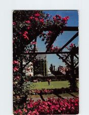 Postcard Empress Hotel Putting Green Through Archway of Flowers Victoria Canada picture