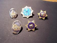 5 Vintage Police PINS California Chinese American, Anaheim, L A ,Linwood, Mint picture
