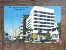 Magnificent Ocean Front Hotels Miami Beach Florida Postcard picture