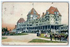 c1910's Hotel Champlain Horse Buggy Bluff Point New York NY Posted Postcard picture