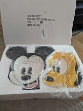 Official Disney~Mickey Mouse & Pluto LG~2 pc Food Serving Dish Set~NIB-RARE picture
