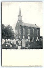 c1905 HILLTOWN PA ST PETER'S LUTHERAN AND REFORMED CHURCH EARLY POSTCARD P4184 picture