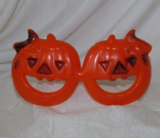 Vintage Halloween plastic eye glasses PUMPKINS Jack-O-Lantern WITCH Hong Kong picture