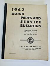 Original 1942 Buick Parts and Service Bulletins Manual Booklet  picture