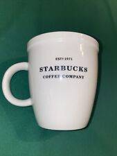2001 Starbucks Barista Large 18 oz. 30th Anniversary Coffee Mug Cup White VTG picture