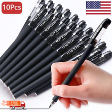 10pcs Black Gel Pen Matte Water Pens Writing Stationery Gel Ink Pens Supply Bulk picture