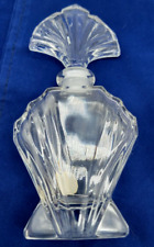 Vintage Hand Cut Faceted I W Rice Crystal Perfume Bottle And Stopper picture