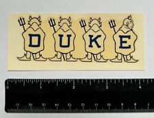 Original Vintage Duke University Decal - Blue Devils, Atlantic Coast Conference picture