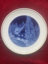 Meissen Wall Plate Winter  Made In Germany Blue And White picture