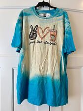 PEACE LOVE STARBUCKS Retro T-Shirt - Womens Size XL Extra Large - NEW w/TAGS picture
