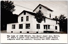 RPPC Barre Vermont John Shelby Maple Sugar Man Home Exhibit Vintage Postcard picture