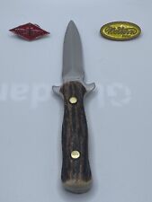Rare Custom Western Boot Knife 75 With Stag Handle No Sheath Beautiful See Desc picture
