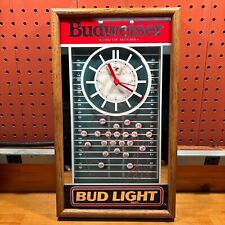 Vintage Budweiser vs Bud Light Super Bowl Football Wall Clock 17”X10” - TESTED picture