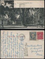 Postcard Court Square Springfield Massachusetts Mailed Hartford Connecticut picture