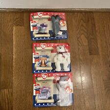 MCDONALDS HAPPY MEAL TOYS LOT OF 3 TY AMERICAN TRIO LIBEARTY LEFTY RIGHTY BEARS picture