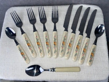 corelle vintage flatware 11 pieces set 4 knives 4 forks 2 teaspoons 1 tablespoon picture