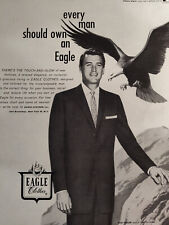 1957 Esquire Original Advertisement EAGLE clothes Suits Featuring ROCK HUDSON picture