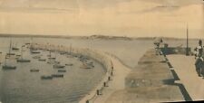 Panoramic Carte Panorama Saint Malo Seaside c1910 France Postcard 5.5 x 11 in. picture