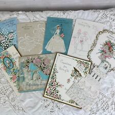 Vintage 1967 Greeting Cards Congratulations Wedding - Lot of 9 picture