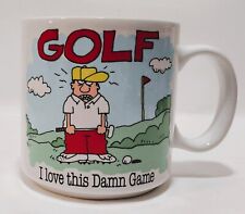 Jim Benton Papel Freelance Coffee Mug GOLF I Love This Damn Game 10 oz. picture