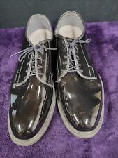BATES U.S. Military Issue Black High Gloss Dress Shoes Men (Size 11 1/5 D) picture