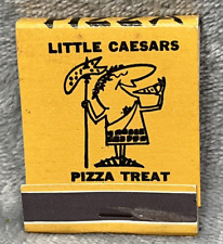 VTG 1960's Original Little Caesar's Pizza Treat Menu Matchbook Michigan Chain picture