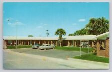 Postcard Ward Motel Flagler Avenue New Smyrna Beach Florida picture