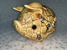 Rare Vintage Ceramic Coin Piggy Bank Chess Game Theme 6