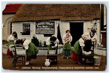 Colleens Washing Ballymaclinton Franco British Exhibition Ladies Toilet Postcard picture