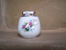 VINTAGE COLLECTIBLE TABLE LIGHTER CMC FLORAL DESIGN picture