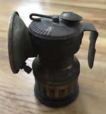 Antique Guy’s Dropper Carbide Coal Miners Brass Hat Lamp Lantern Untested picture