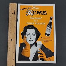 Vtg 1949 Print Ad Enjoy the New ACME Beer Slow Brewed for Finer Flavor Orange picture
