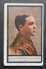 1917 Cigarette Card Sniders Abrahams Australian VC and Officers C  Lieut T Moon picture